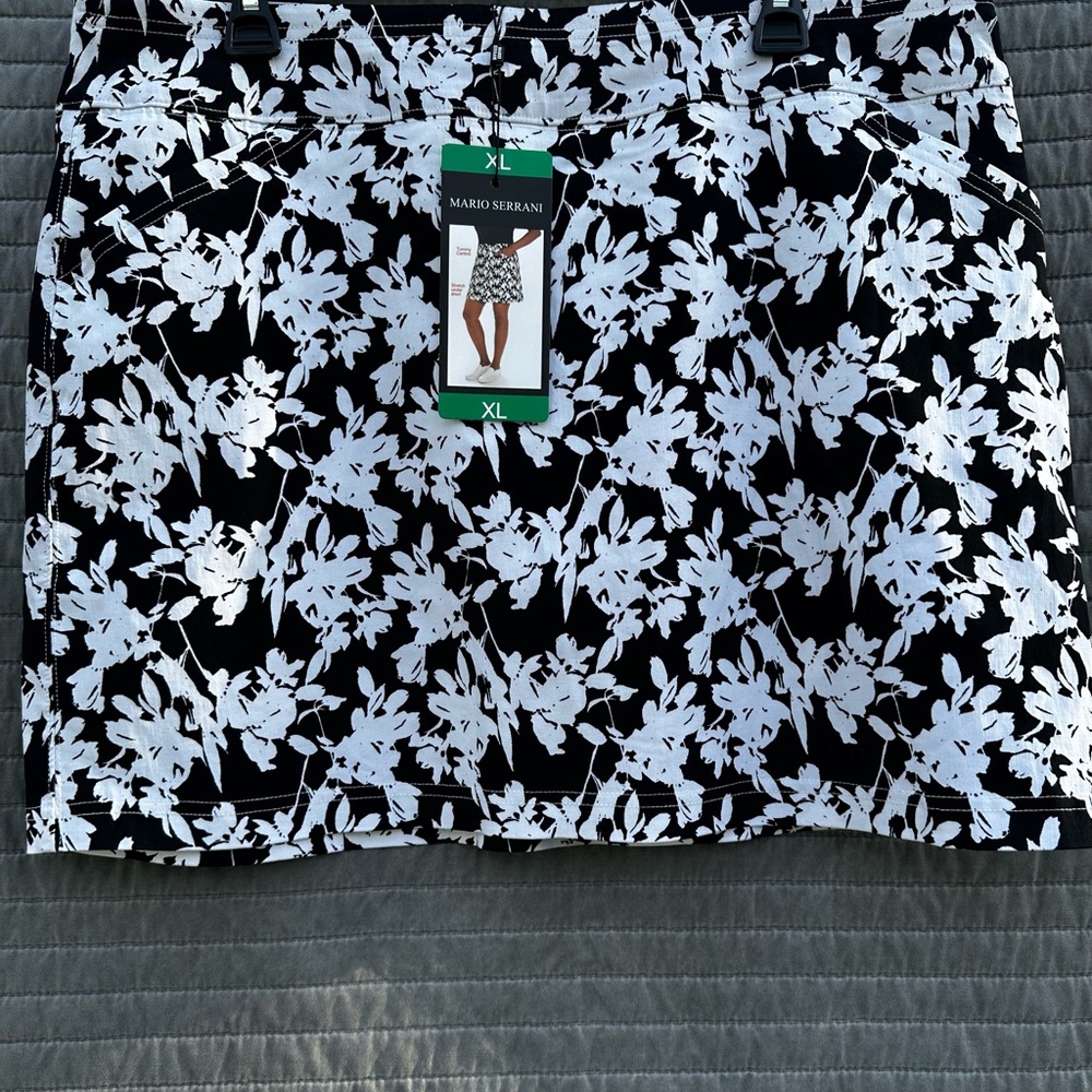 Mario Serrani Black Mini Pencil Skirt for Casual Wear